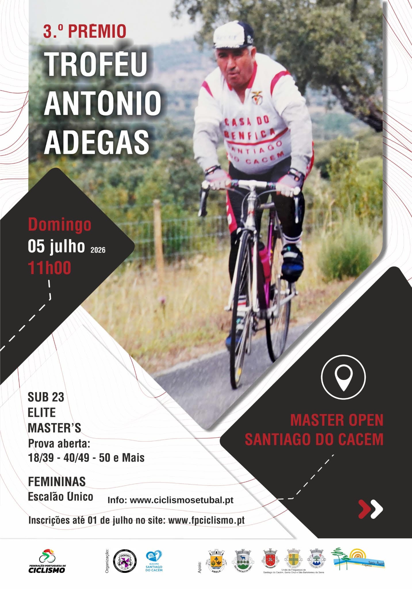 3.º Prémio Troféu António Adegas realiza-se a 5 de julho em Santiago do Cacém