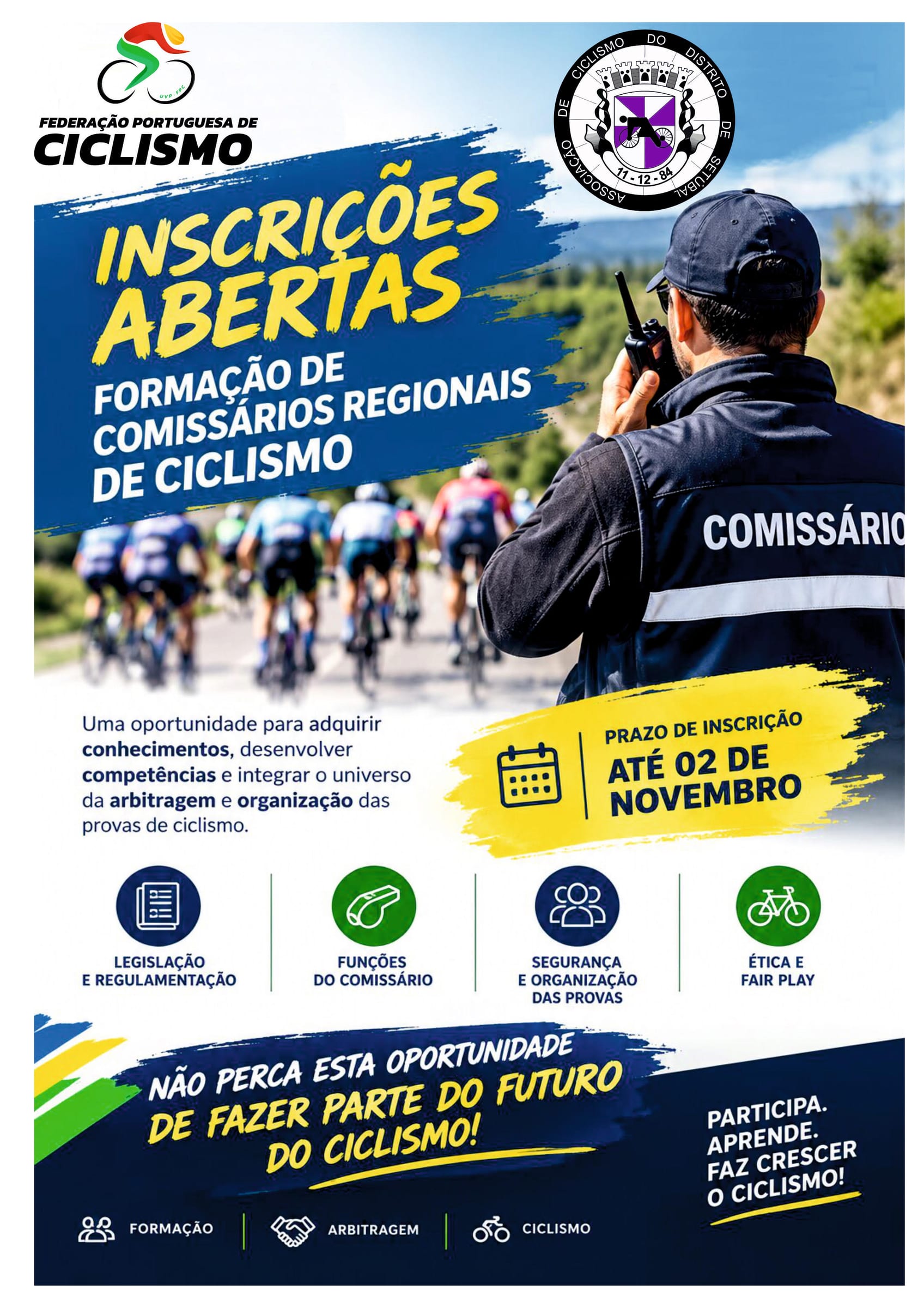 🏁 TORNA-TE COMISSÁRIO DE CICLISMO!